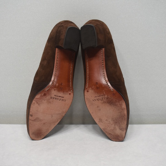 Cole Haan Brown Suede Low Heels Mules - Picture 6 of 6